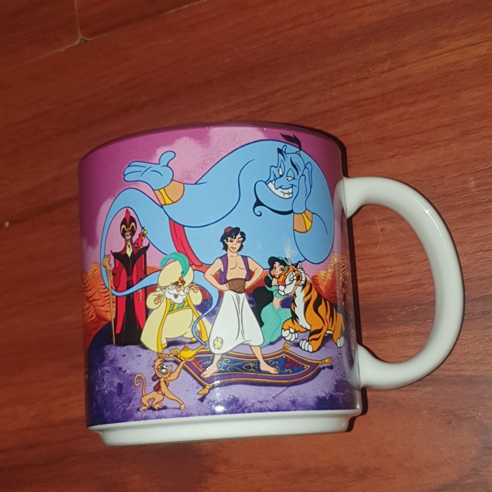Vintage 1996 Disney Aladdin cup mug coffee tea